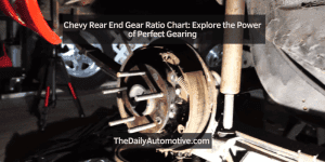 Chevy Rear End Gear Ratio Chart: RPO Codes & Axle ID Guide