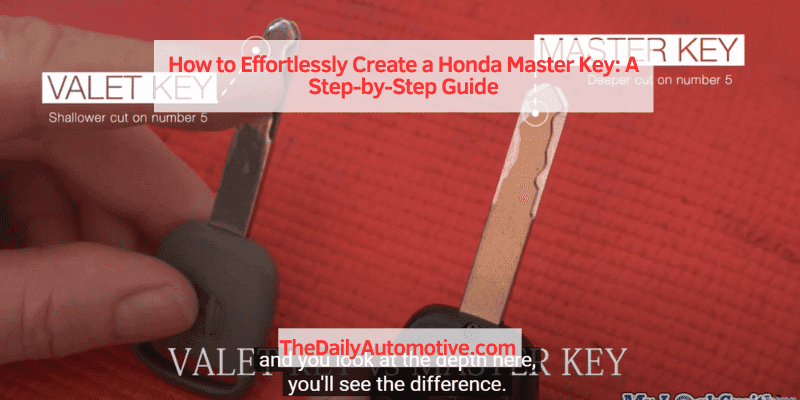 How to Effortlessly Create a Honda Master Key