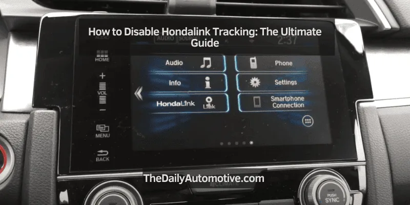 How to disable HondaLink tracking: vehicle, app and online steps