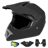 CARTMAN Matte Black Adult Full Helmet Large, DOT Approved ATV Dirt Bike