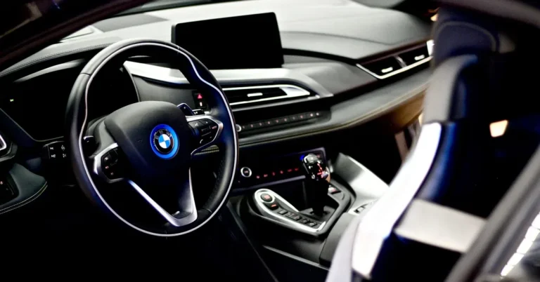 Modern car touchscreen used to activate satellite radio