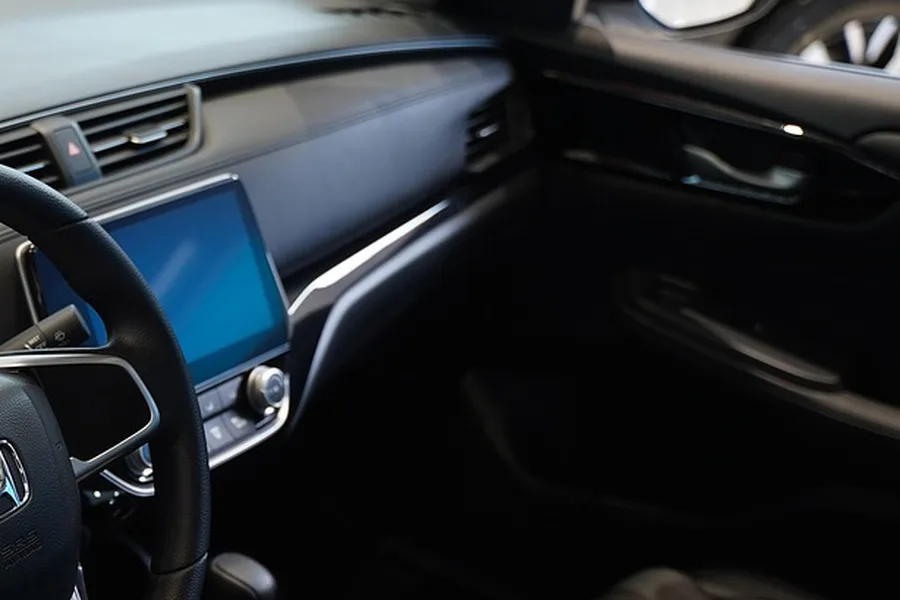 Honda touchscreen infotainment display inside the cabin