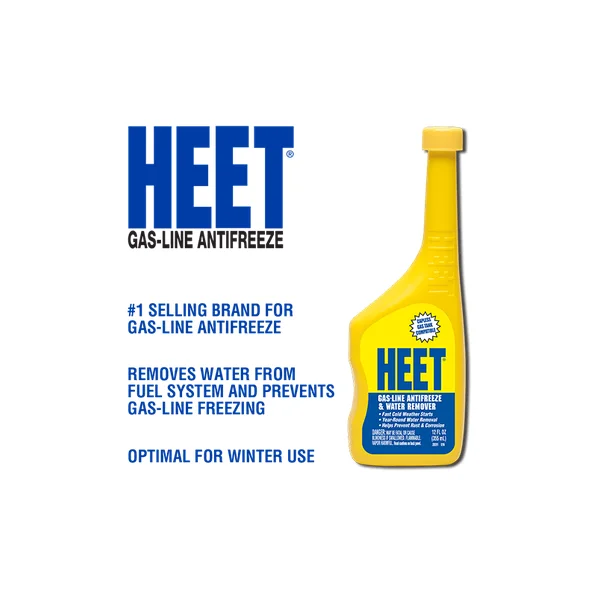 HEET yellow bottle gas-line antifreeze and water remover 12 oz