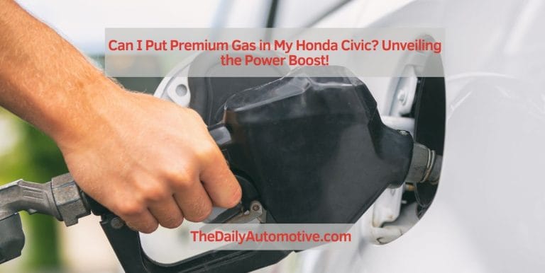 Can I Put Premium Gas in My Honda Civic
