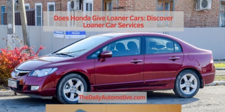 Does Honda Give Loaner Cars