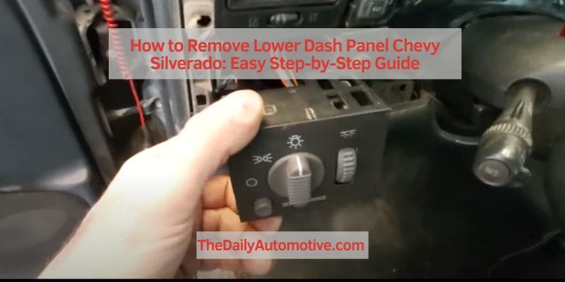 How to Remove Lower Dash Panel Chevy Silverado