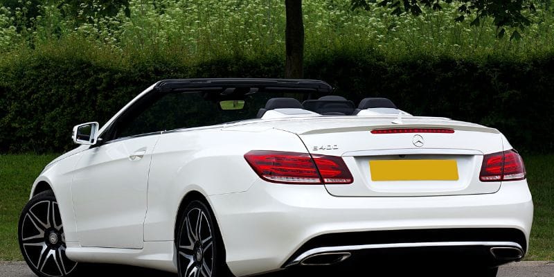 White Ford Fusion Black Rims