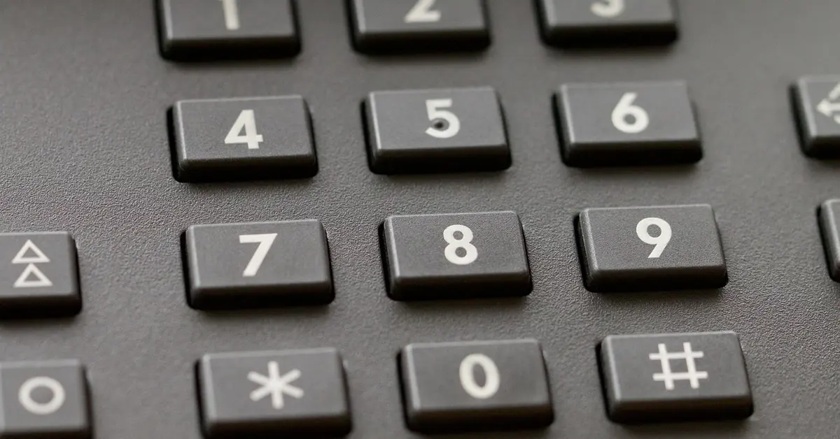 Numeric keypad used for a keyless entry system
