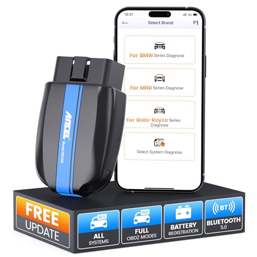 ANCEL BD300 Bluetooth OBD2 Scanner, Full System Code Reader and Diagnostic Tool for BMW...