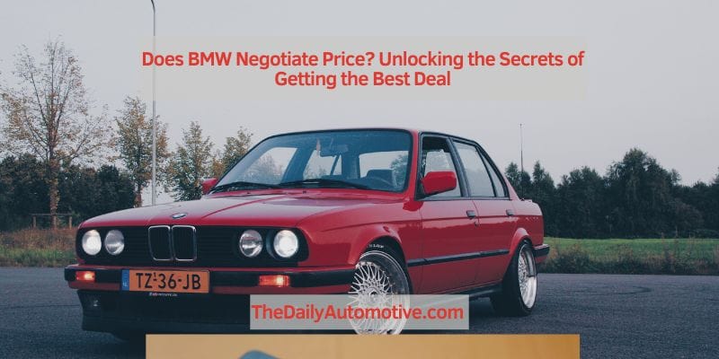 Does BMW Negotiate Price