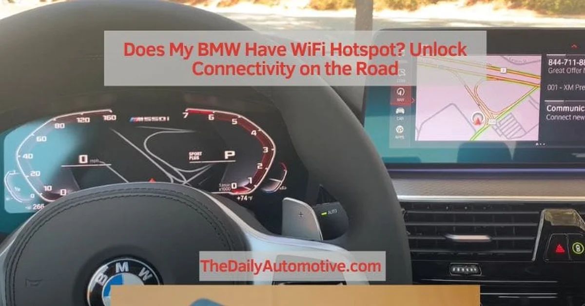 BMW iDrive dashboard and navigation screen