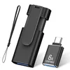 TEWENE 32GB FAT32 USB 3.0 thumb drive with USB-C adapter