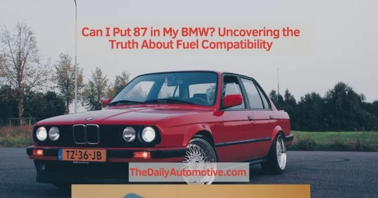 Vintage red BMW E30 front view