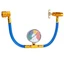 Aupoko R134A AC Refrigerant Charge Hose Kit 1/2