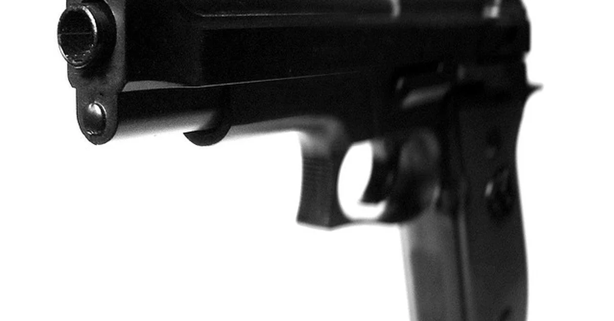 A pistol-style BB gun, relevant to whether it has enough power to break a car window