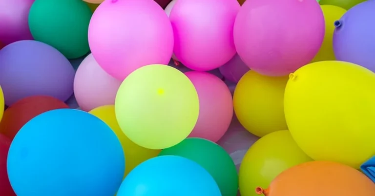 Colorful helium balloons, relevant to the risk of helium tanks left in a hot car