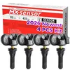 Autel TPMS Sensors Set of 4, MX-Sensor 2in1 315MHz+433MHz Tire Pressure Sensor, Universal Rubber Ste