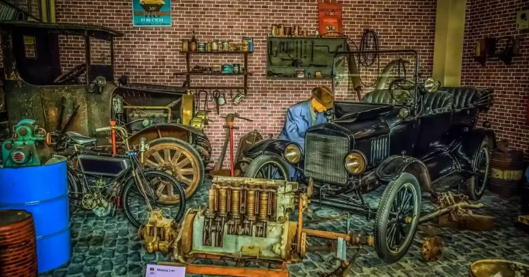 A repair shop stocking parts also sold through online retailers