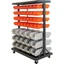TRINITY 7-Tier Rolling Storage Bin Parts Organizer