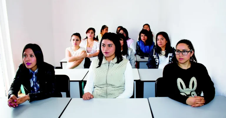 A university classroom where automotive technology students learn