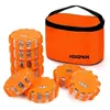 8-pack LED road flare emergency roadside warning lights with magnetic base