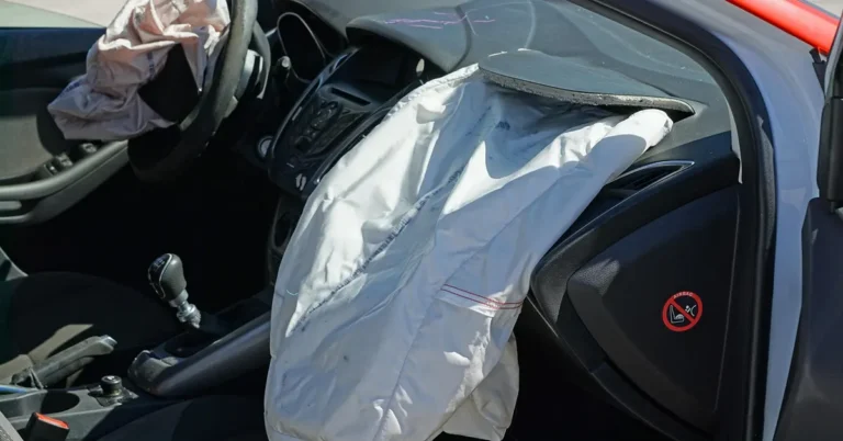 A car safety collision test demonstration