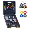 OMT 4-way automotive AC diagnostic manifold gauge set