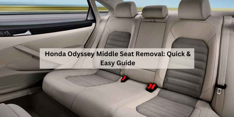 Honda Odyssey Middle Seat Removal