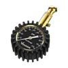 Analog tire pressure gauge 0-100 PSI with rubber guard and swivel brass chuck