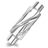 Peastorm Glasspack 3 Inch Muffler Exhaust Pipe, Universal Performance Resonator Dual Loud Exhaust Ti