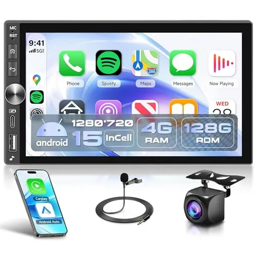 Rimoody Android 15 double-DIN car stereo with GPS navigation and Wi-Fi touchscreen Rimoody Android 15 double-DIN car stereo with GPS navigation and Wi-Fi touchscreen