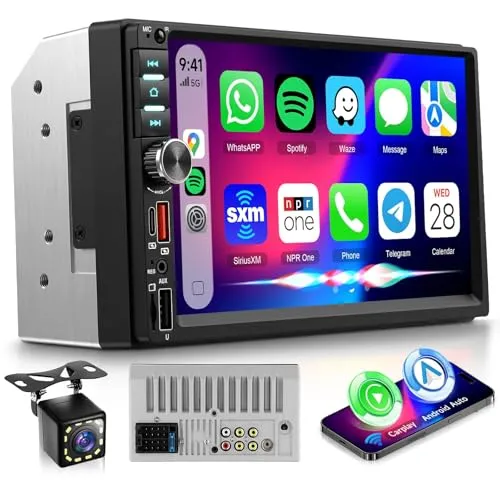 Rimoody double-DIN touchscreen car stereo with wireless CarPlay and Android Auto Rimoody double-DIN touchscreen car stereo with wireless CarPlay and Android Auto