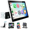 Rimoody 10.1 Inch Detachable Touch Screen Single Din Car Stereo