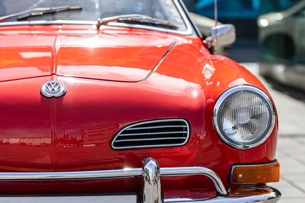 Classic convertible roadster with vintage styling