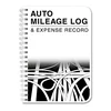 BookFactory auto mileage and expense log notebook