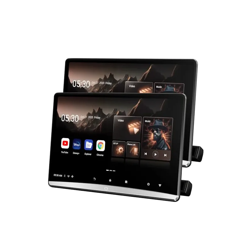 12.4 inch 4K Android 11 portable car TV headrest monitor rear entertainment system 12.4 inch 4K Android 11 portable car TV headrest monitor rear entertainment system