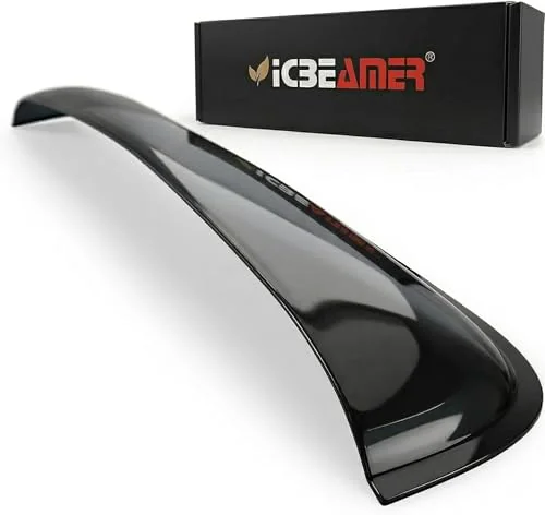 ICBEAMER 37.8 inch tinted sunroof wind deflector, dark smoke tape-on visor ICBEAMER 37.8 inch tinted sunroof wind deflector, dark smoke tape-on visor