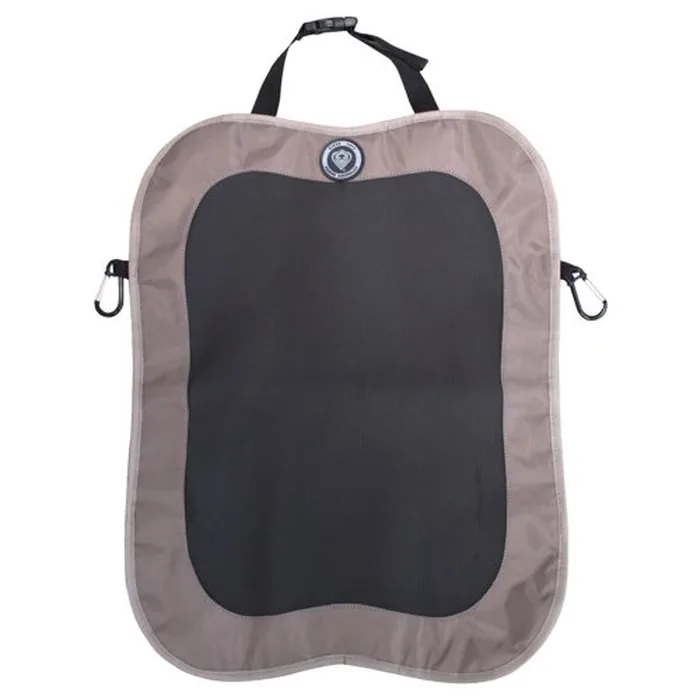 Prince Lionheart thin backseat kick mat that protects the seat back without touching car seat installation Prince Lionheart thin backseat kick mat that protects the seat back without touching car seat installation