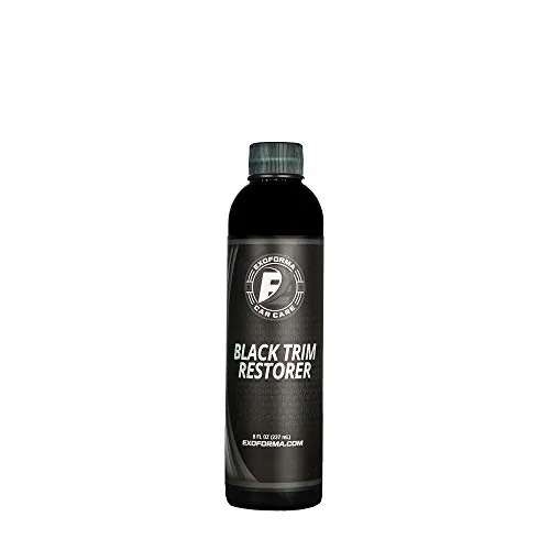 ExoForma Black Trim Restorer dye-infused bottle for plastic trim