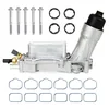 MILIPARTS aluminum oil cooler oil filter housing kit with gaskets and sensors