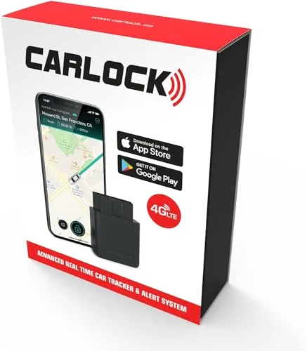CARLOCK Anti Theft Car Device - Real Time 4G Car Tracker & Car Alarm System