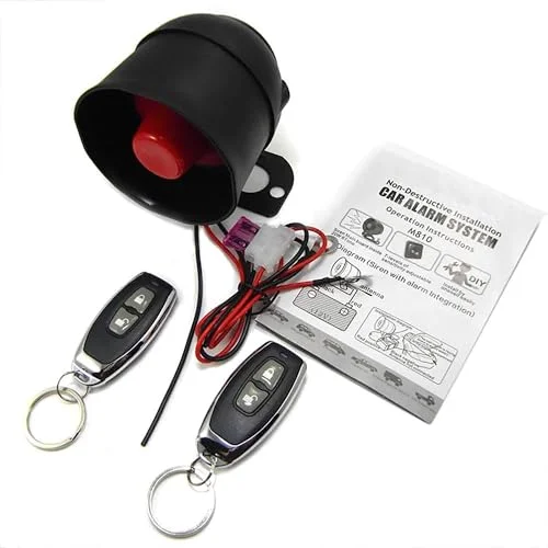 TOTMOX Universal 12V Car Alarm System with loud horn and remote starts