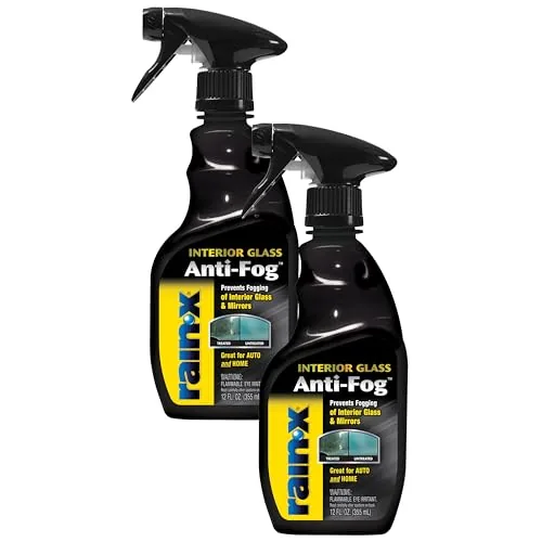 Rain-X 630543 interior glass anti-fog spray two-bottle pack for cars and boats