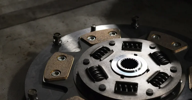 Clutch disc with friction pads and damper springs
