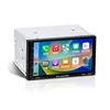 BOSS Audio Elite BE7ACP double-DIN touchscreen car stereo showing a CarPlay home screen, product photo