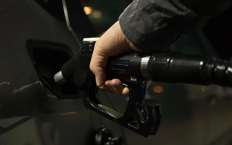 Gas station fuel pump Gas pump refueling a car at a fuel station