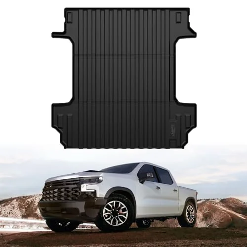 LASFIT custom-fit TPE truck bed mat for Chevrolet Silverado and GMC Sierra 1500 LASFIT custom-fit TPE truck bed mat for Chevrolet Silverado and GMC Sierra 1500
