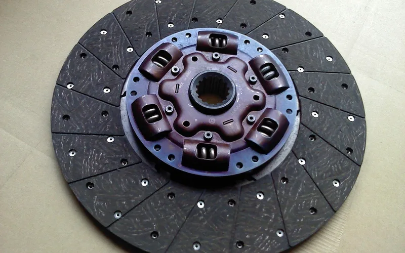 Car clutch disc part removed from a vehicle