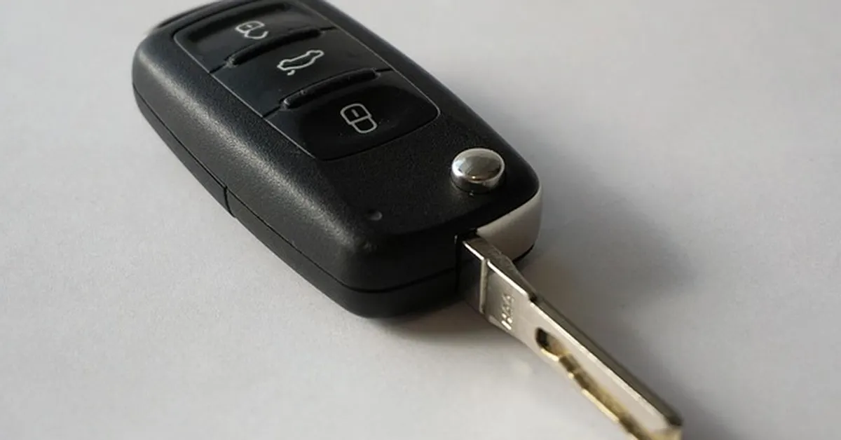 Car key handed over during a car loan takeover