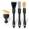 4-Pack Boar's Bristle Car Detailing Brush Set
